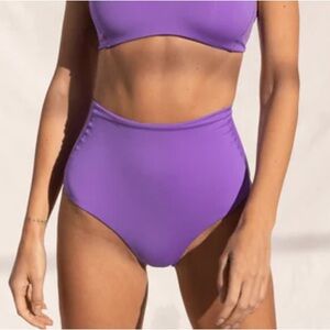 Left On Friday Hi Tide Bikini Bottom Paradise Purple Size Medium